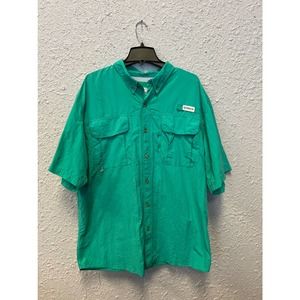 Men's Dark Teal Magellan Fishing Style Shirt Size XXL